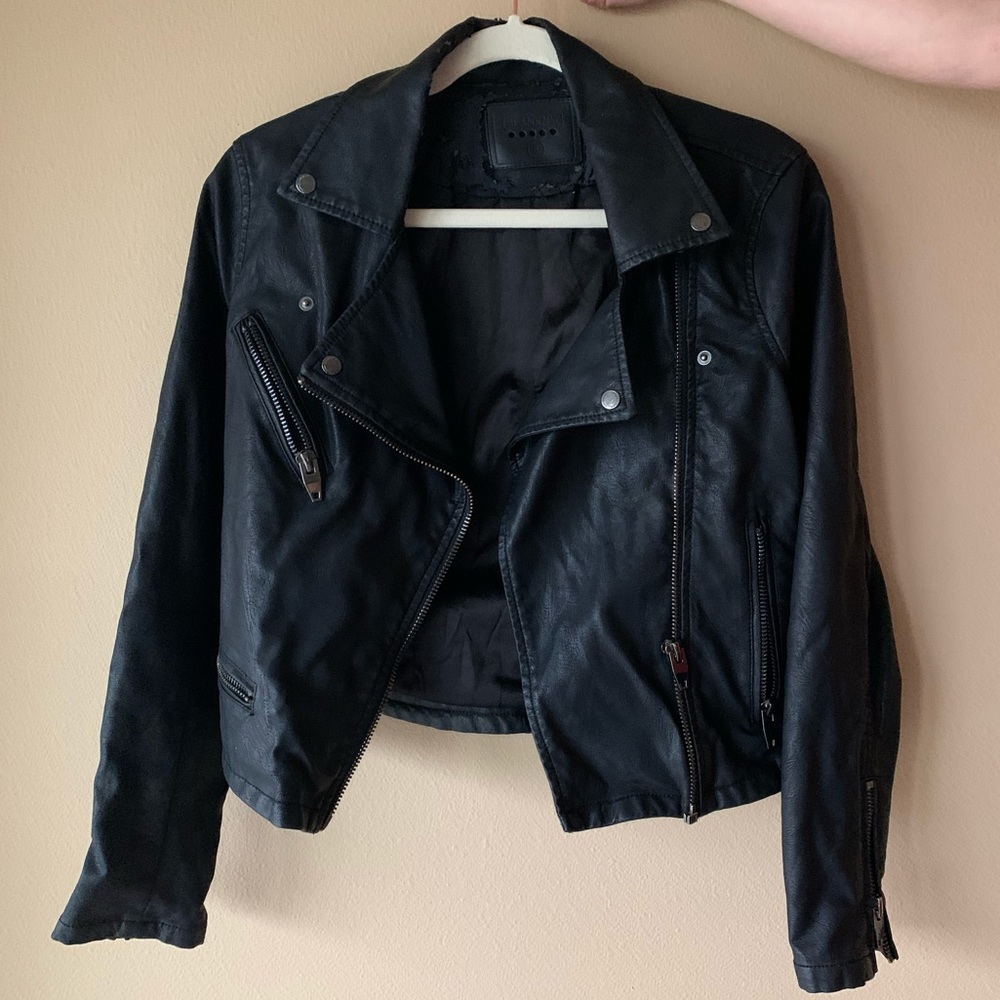 Nordstrom black leather jacket